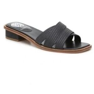 Vince Camuto Smoke Show Black Leather Sandal
